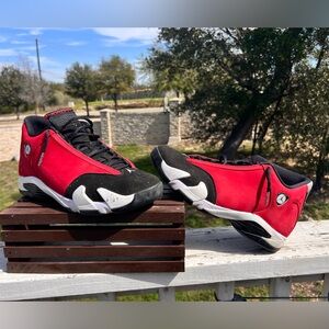Air Jordan 14 Retro Gym Red Toro Ferrari Size 10 Men's